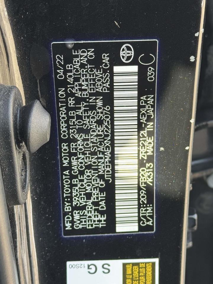 2022 Toyota Corolla LE Fredericksburg VA