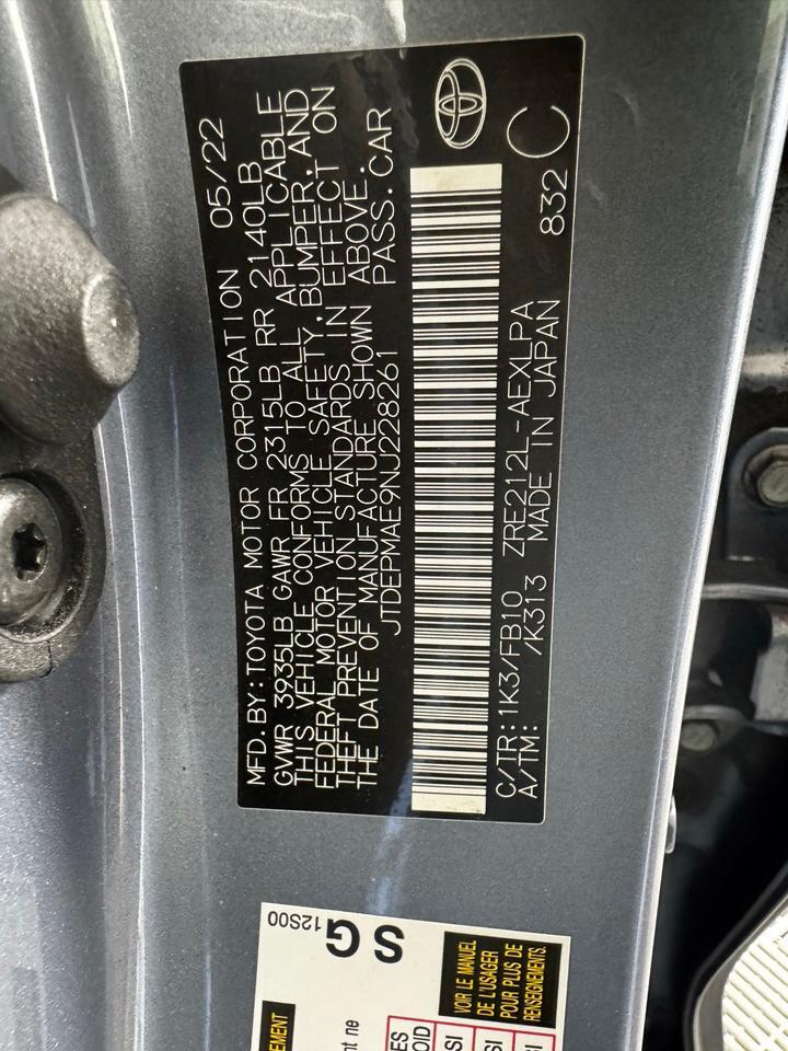 2022 Toyota Corolla LE Fredericksburg VA