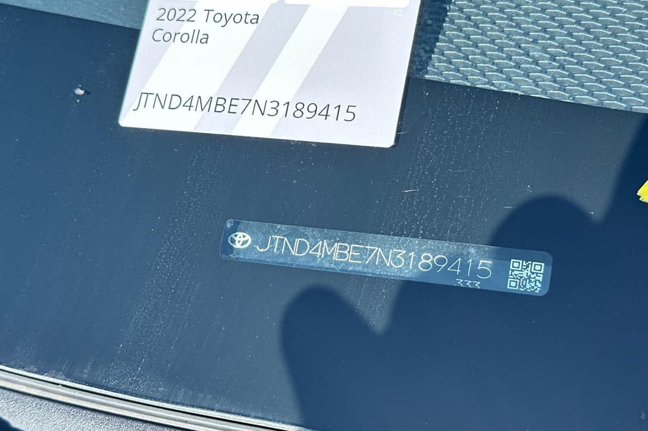 2022 Toyota Corolla Nightshade Roseville CA