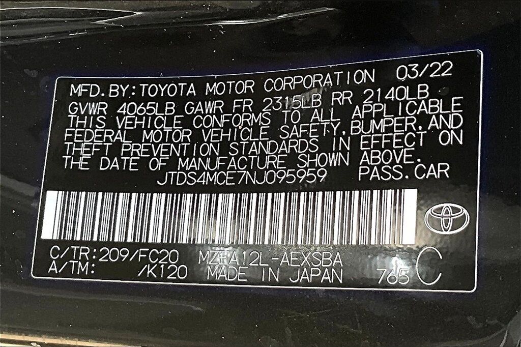 2022 Toyota Corolla SE OR