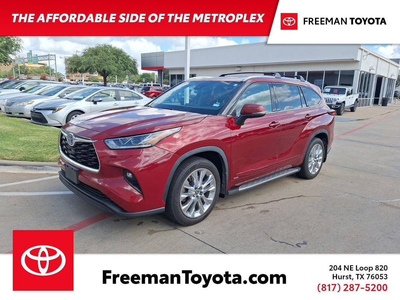 2022 Toyota Highlander Hybrid Limited Hurst TX