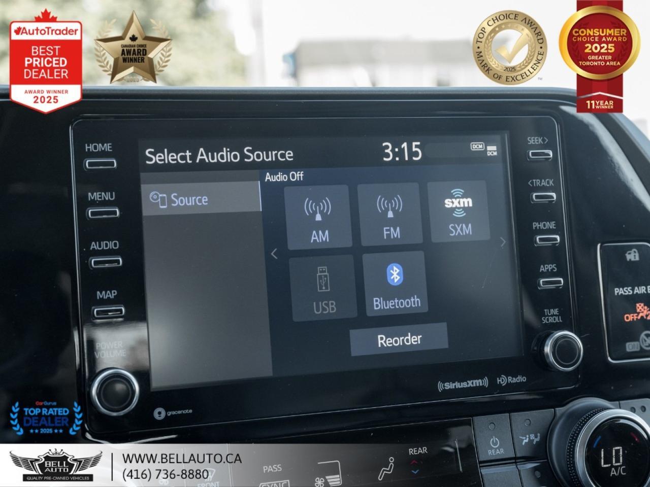 2022 Toyota Highlander Hybrid XLE 8PASS SUNROOF PWR & HTD LTHR B.CAM NOACCIDENT Toronto ON