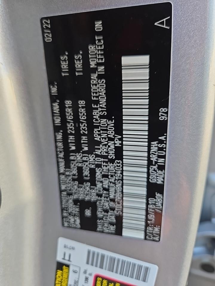 2022 Toyota Highlander L Glen Burnie MD