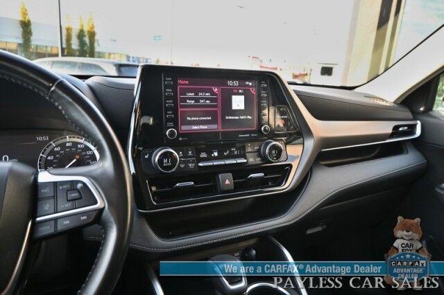 2022 Toyota Highlander XLE / AWD / Power & Heated Leather Seats / Sunroof / Adaptive Cruise / Lane Departure & Blind Spot Alert / Apple CarPlay & Android Auto / Backup Camera / Rear Captain Chairs / 3rd Row / Seats 7 / 1-Owner Anchorage AK 2022 Toyota Highlander XLE / AWD / Power & Heated Leather Seats / Sunroof / Adaptive Cruise / Lane Departure & Blind Spot Alert / Apple CarPlay & Android Auto / Backup Camera / Rear Captain Chairs / 3rd Row / Seats 7 / 1-Owner Anchorage AK
