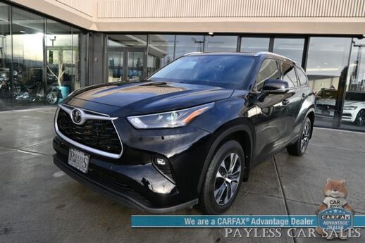 2022 Toyota Highlander XLE / AWD / Power & Heated Leather Seats / Sunroof / Adaptive Cruise / Lane Departure & Blind Spot Alert / Apple CarPlay & Android Auto / Backup Camera / Rear Captain Chairs / 3rd Row / Seats 7 / 1-Owner Anchorage AK