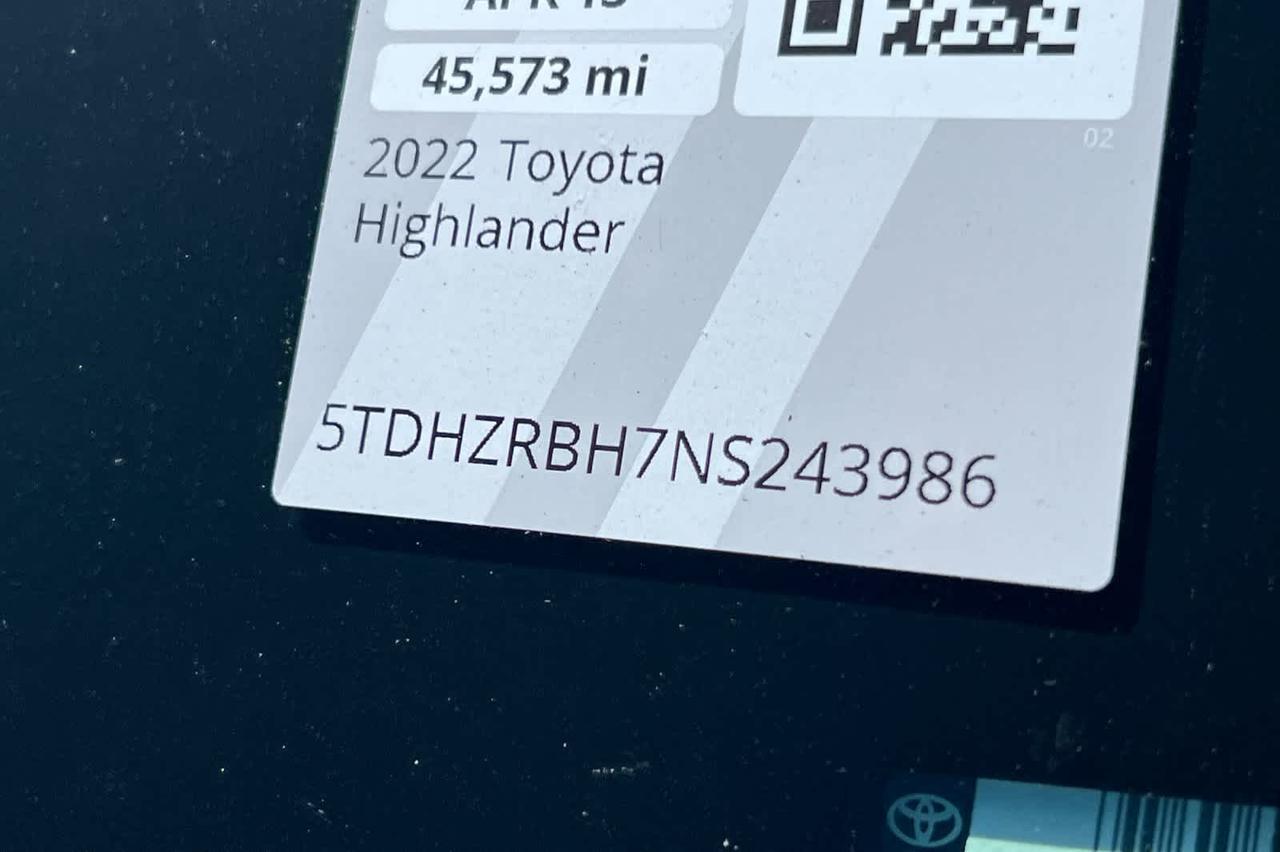 2022 Toyota Highlander XLE Roseville CA