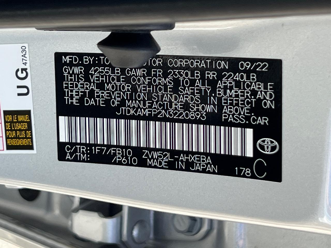 2022 Toyota Prius Prime LE Hagerstown MD