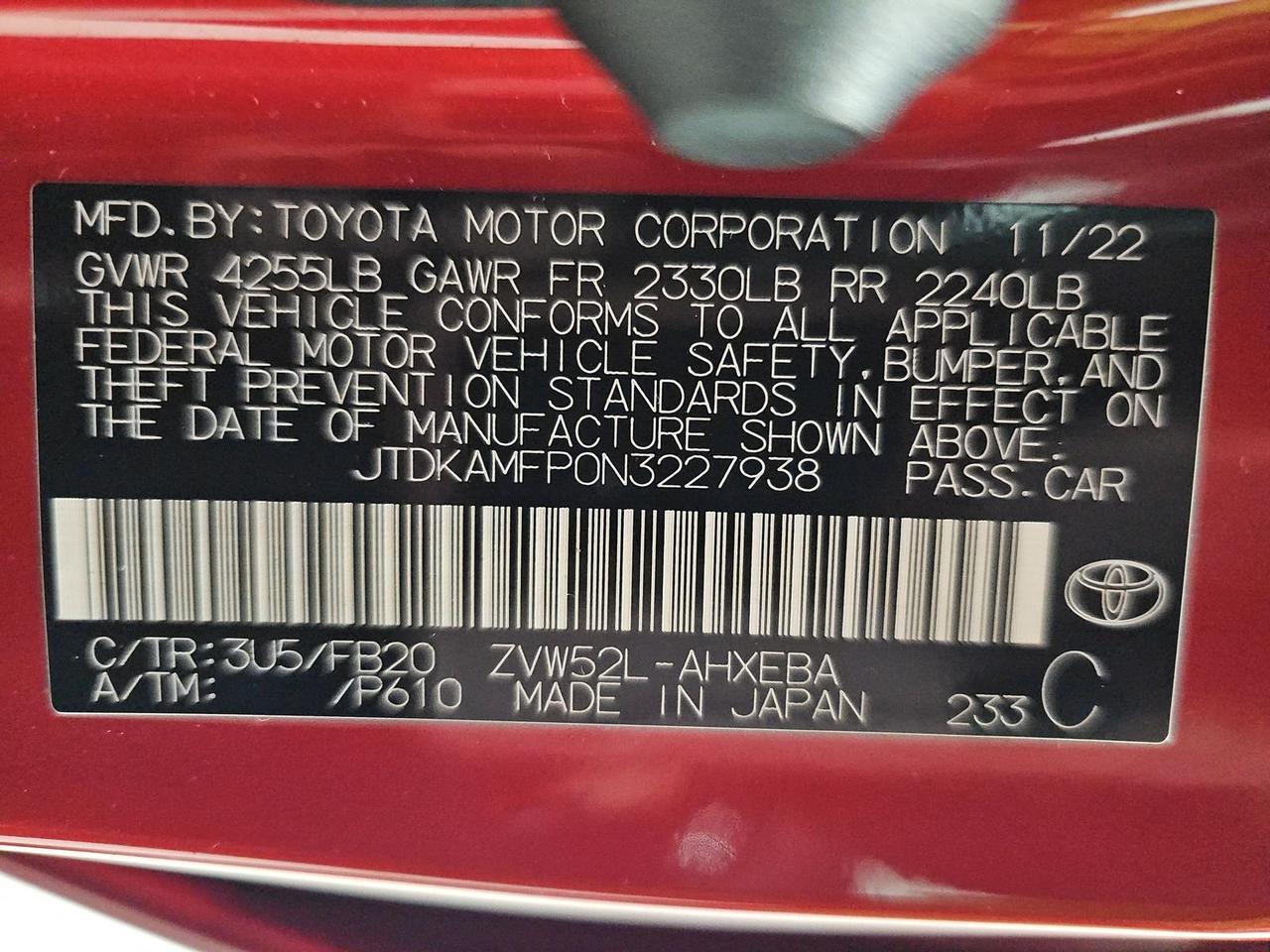 2022 Toyota Prius Prime LE Stafford VA