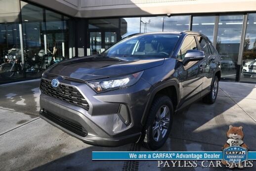 2022 Toyota RAV4 Hybrid LE / AWD / Premium Cloth Seats / Adaptive Cruise Control / Lane Departure & Blind Spot Alert / Apple CarPlay & Android Auto / USB Input / Back Up Camera / New Studless Winter Tires / 41 MPG / 1-Owner Anchorage AK