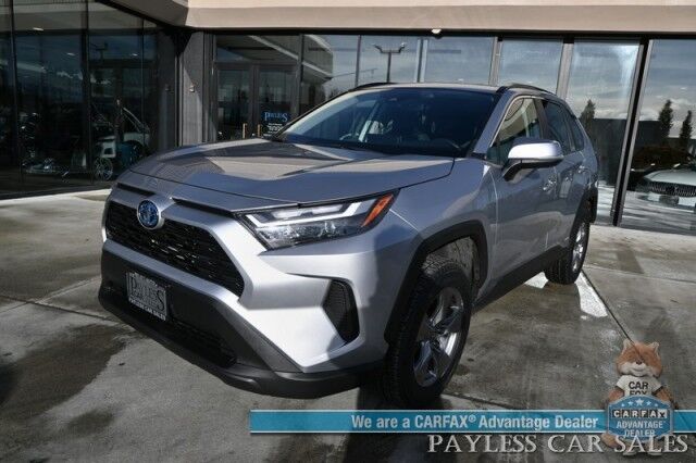 2022 Toyota RAV4 Hybrid XLE / AWD / Power & Heated Cloth Seats / Heated Steering Wheel / Adaptive Cruise / Lane Departure & Blind Spot Alert / Apple CarPlay & Android Auto / Keyless Entry & Start / New Studless Winter Tires / 41 MPG Anchorage AK