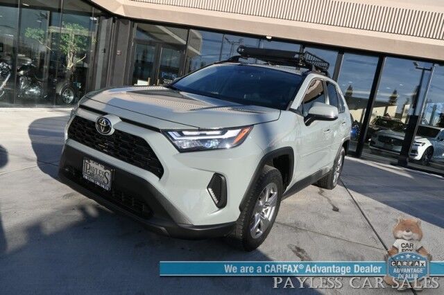 2022 Toyota RAV4 XLE / AWD / Weather & Convenience Pkg / Heated Cloth Seats & Steering Wheel / Sunroof / Adaptive Cruise / Lane Departure & Blind Spot Alert / Apple CarPlay & Android Auto / Luggage Rack / 33 MPG / 1-Owner Anchorage AK