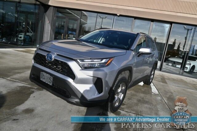 2022 Toyota RAV4 XLE Hyrbrid / AWD / Power & Heated Seats / Heated Steering Wheel / Adaptive Cruise / Lane Departure & Blind Spot Alert / Apple CarPlay & Android Auto / Keyless Entry & Start / Studless Winter Tires / 41 MPG Anchorage AK 2022 Toyota RAV4 XLE Hyrbrid / AWD / Power & Heated Seats / Heated Steering Wheel / Adaptive Cruise / Lane Departure & Blind Spot Alert / Apple CarPlay & Android Auto / Keyless Entry & Start / Studless Winter Tires / 41 MPG Anchorage AK