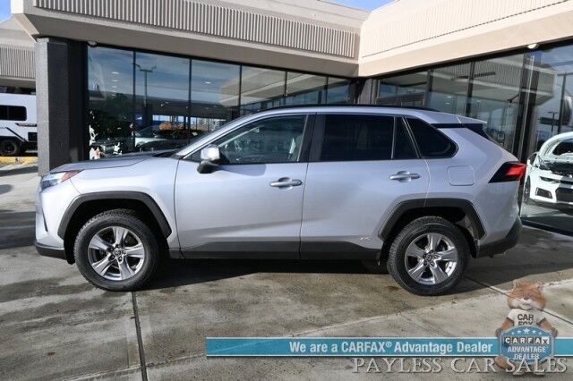 2022 Toyota RAV4 XLE Hyrbrid / AWD / Power & Heated Seats / Heated Steering Wheel / Adaptive Cruise / Lane Departure & Blind Spot Alert / Apple CarPlay & Android Auto / Keyless Entry & Start / Studless Winter Tires / 41 MPG Anchorage AK 2022 Toyota RAV4 XLE Hyrbrid / AWD / Power & Heated Seats / Heated Steering Wheel / Adaptive Cruise / Lane Departure & Blind Spot Alert / Apple CarPlay & Android Auto / Keyless Entry & Start / Studless Winter Tires / 41 MPG Anchorage AK