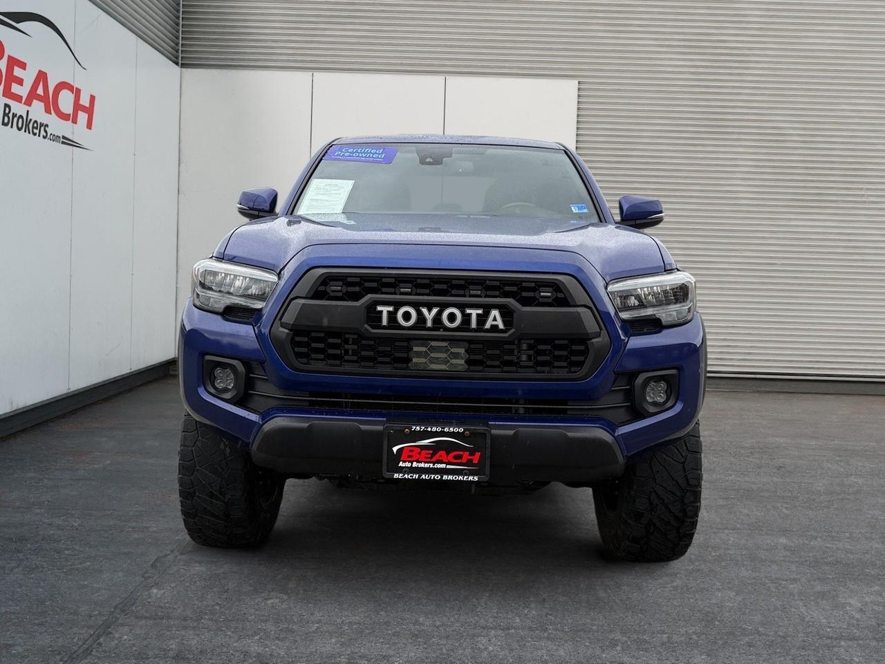 2022 Toyota Tacoma 4WD TRD Off Road, APPLE CARPLAY/ANDROID AUTO, TONNEAU COVER, BED LINER, TOW PACKAGE, WIFI, NAVIGATION, POWER MIRRORS, BACKUP CAMERA, POWER SLIDING REAR WINDOW, REMOTE KEYLESS ENTRY, CLEAN CARFAX, ONLY 1 OWNER! Norfolk VA