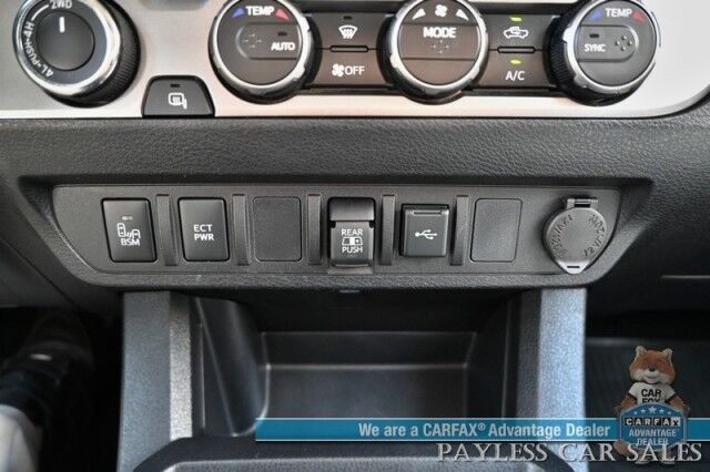 2022 Toyota Tacoma SR5 / 4X4 / Crew Cab / Power Driver's Seat / Adaptive Cruise Control / Lane Departure & Blind Spot Alert / Apple CarPlay & Android Auto / Back Up Camera / Bed Liner / Tow Pkg / Block Heater / 1-Owner Anchorage AK