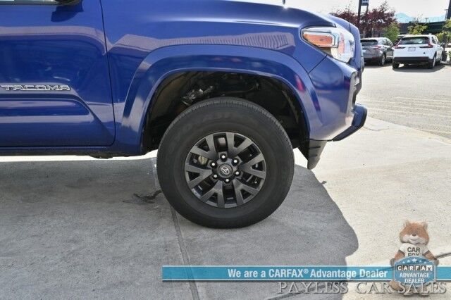 2022 Toyota Tacoma SR5 / 4X4 / Crew Cab / Power Driver's Seat / Adaptive Cruise Control / Lane Departure & Blind Spot Alert / Apple CarPlay & Android Auto / Back Up Camera / Bed Liner / Tow Pkg / Block Heater / 1-Owner Anchorage AK