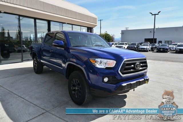 2022 Toyota Tacoma SR5 / 4X4 / Crew Cab / Power Driver's Seat / Adaptive Cruise Control / Lane Departure & Blind Spot Alert / Apple CarPlay & Android Auto / Back Up Camera / Bed Liner / Tow Pkg / Block Heater / 1-Owner Anchorage AK