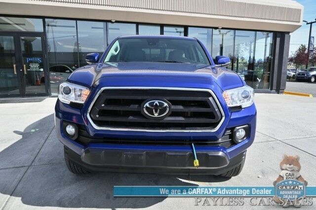 2022 Toyota Tacoma SR5 / 4X4 / Crew Cab / Power Driver's Seat / Adaptive Cruise Control / Lane Departure & Blind Spot Alert / Apple CarPlay & Android Auto / Back Up Camera / Bed Liner / Tow Pkg / Block Heater / 1-Owner Anchorage AK