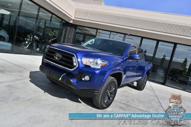 2022 Toyota Tacoma SR5 / 4X4 / Crew Cab / Power Driver's Seat / Adaptive Cruise Control / Lane Departure & Blind Spot Alert / Apple CarPlay & Android Auto / Back Up Camera / Bed Liner / Tow Pkg / Block Heater / 1-Owner Anchorage AK