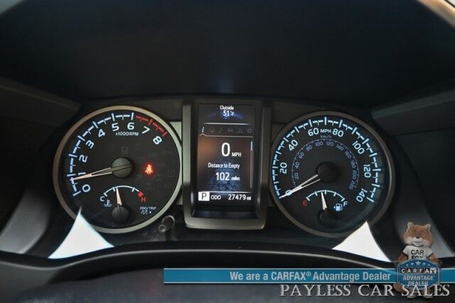 2022 Toyota Tacoma TRD Sport / 4X4 / Lifted / Advance Tech Pkg / Power & Heated Leather Seats / NAV / Sunroof / JBL Speakers / Blind Spot Alert / Lane & Collision Alert / Apple CarPlay & Android Auto / Tonneau Cover / Tow Pkg / 1-Owner Anchorage AK