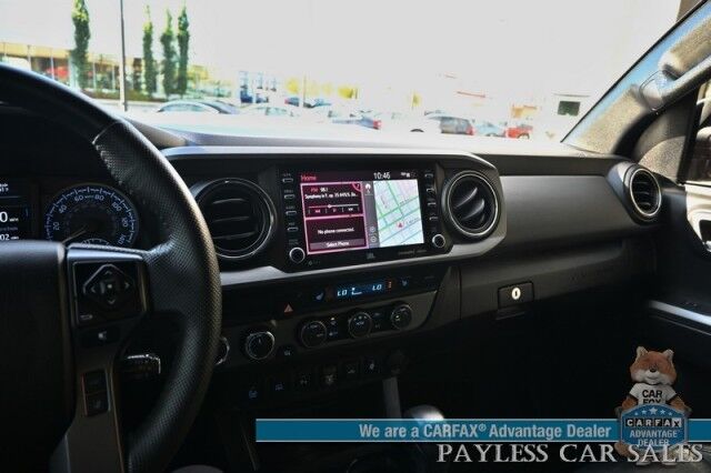 2022 Toyota Tacoma TRD Sport / 4X4 / Lifted / Advance Tech Pkg / Power & Heated Leather Seats / NAV / Sunroof / JBL Speakers / Blind Spot Alert / Lane & Collision Alert / Apple CarPlay & Android Auto / Tonneau Cover / Tow Pkg / 1-Owner Anchorage AK