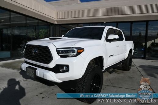2022 Toyota Tacoma TRD Sport / 4X4 / Lifted / Advance Tech Pkg / Power & Heated Leather Seats / NAV / Sunroof / JBL Speakers / Blind Spot Alert / Lane & Collision Alert / Apple CarPlay & Android Auto / Tonneau Cover / Tow Pkg / 1-Owner Anchorage AK