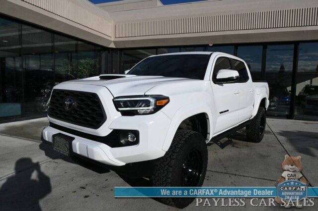 2022 Toyota Tacoma TRD Sport / 4X4 / Lifted / Advance Tech Pkg / Power & Heated Leather Seats / NAV / Sunroof / JBL Speakers / Blind Spot Alert / Lane & Collision Alert / Apple CarPlay & Android Auto / Tonneau Cover / Tow Pkg / 1-Owner Anchorage AK