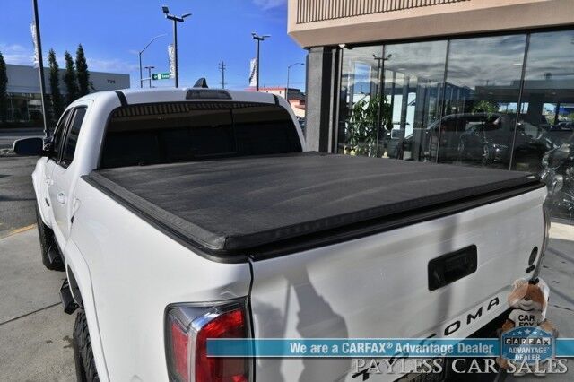 2022 Toyota Tacoma TRD Sport / 4X4 / Lifted / Advance Tech Pkg / Power & Heated Leather Seats / NAV / Sunroof / JBL Speakers / Blind Spot Alert / Lane & Collision Alert / Apple CarPlay & Android Auto / Tonneau Cover / Tow Pkg / 1-Owner Anchorage AK
