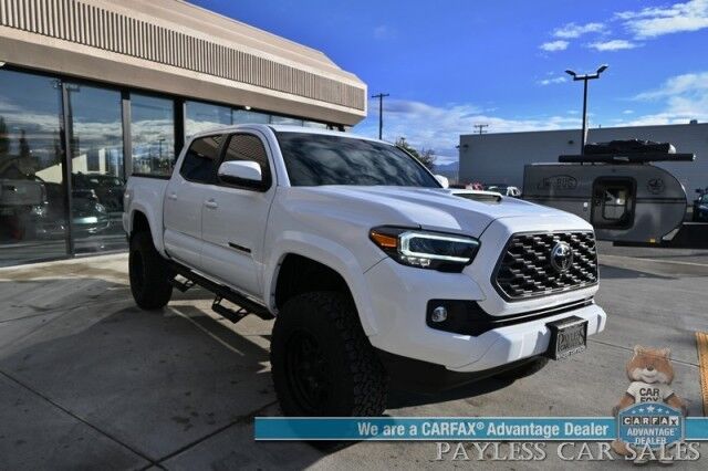 2022 Toyota Tacoma TRD Sport / 4X4 / Lifted / Advance Tech Pkg / Power & Heated Leather Seats / NAV / Sunroof / JBL Speakers / Blind Spot Alert / Lane & Collision Alert / Apple CarPlay & Android Auto / Tonneau Cover / Tow Pkg / 1-Owner Anchorage AK