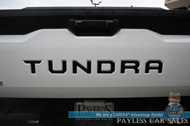 2022 Toyota Tundra 4WD SR5 / Premium & Convenience Pkg / 4X4 / Double Cab / Power & Heated Leather Seats / Heated Steering / Adaptive Cruise / Lane Depart & Blind Spot / Apple CarPlay & Android Auto / Bed Liner / Tow Pkg / 1-Owner Anchorage AK
