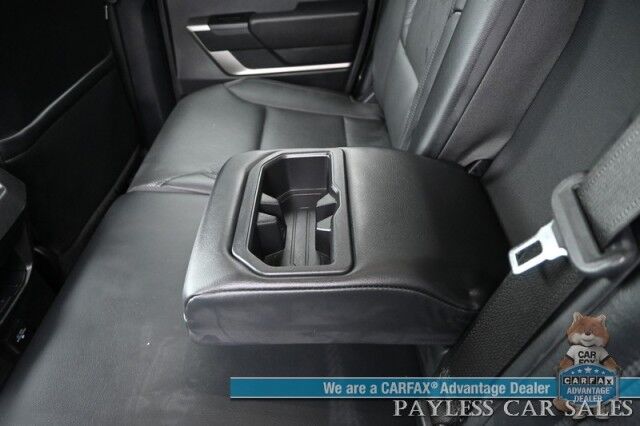 2022 Toyota Tundra 4WD SR5 / Premium & Convenience Pkg / 4X4 / Double Cab / Power & Heated Leather Seats / Heated Steering / Adaptive Cruise / Lane Depart & Blind Spot / Apple CarPlay & Android Auto / Bed Liner / Tow Pkg / 1-Owner Anchorage AK