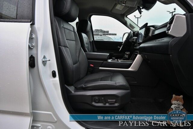 2022 Toyota Tundra 4WD SR5 / Premium & Convenience Pkg / 4X4 / Double Cab / Power & Heated Leather Seats / Heated Steering / Adaptive Cruise / Lane Depart & Blind Spot / Apple CarPlay & Android Auto / Bed Liner / Tow Pkg / 1-Owner Anchorage AK