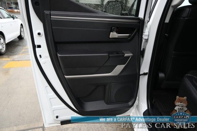 2022 Toyota Tundra 4WD SR5 / Premium & Convenience Pkg / 4X4 / Double Cab / Power & Heated Leather Seats / Heated Steering / Adaptive Cruise / Lane Depart & Blind Spot / Apple CarPlay & Android Auto / Bed Liner / Tow Pkg / 1-Owner Anchorage AK