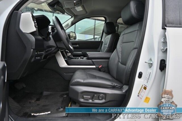 2022 Toyota Tundra 4WD SR5 / Premium & Convenience Pkg / 4X4 / Double Cab / Power & Heated Leather Seats / Heated Steering / Adaptive Cruise / Lane Depart & Blind Spot / Apple CarPlay & Android Auto / Bed Liner / Tow Pkg / 1-Owner Anchorage AK
