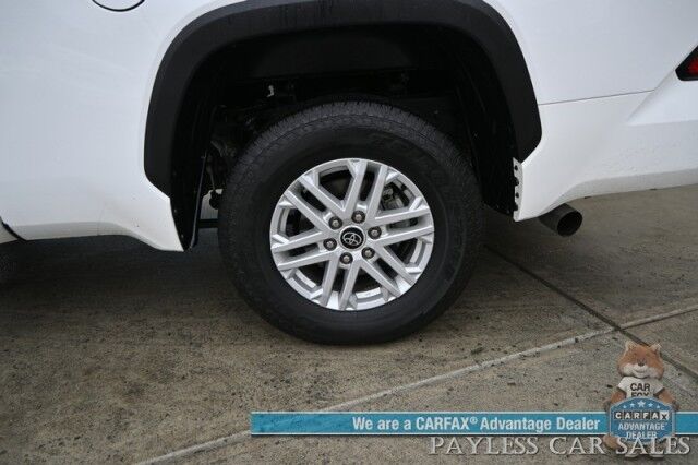 2022 Toyota Tundra 4WD SR5 / Premium & Convenience Pkg / 4X4 / Double Cab / Power & Heated Leather Seats / Heated Steering / Adaptive Cruise / Lane Depart & Blind Spot / Apple CarPlay & Android Auto / Bed Liner / Tow Pkg / 1-Owner Anchorage AK