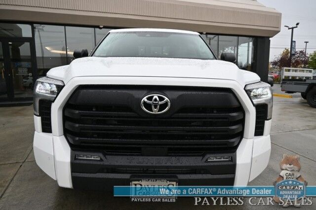 2022 Toyota Tundra 4WD SR5 / Premium & Convenience Pkg / 4X4 / Double Cab / Power & Heated Leather Seats / Heated Steering / Adaptive Cruise / Lane Depart & Blind Spot / Apple CarPlay & Android Auto / Bed Liner / Tow Pkg / 1-Owner Anchorage AK