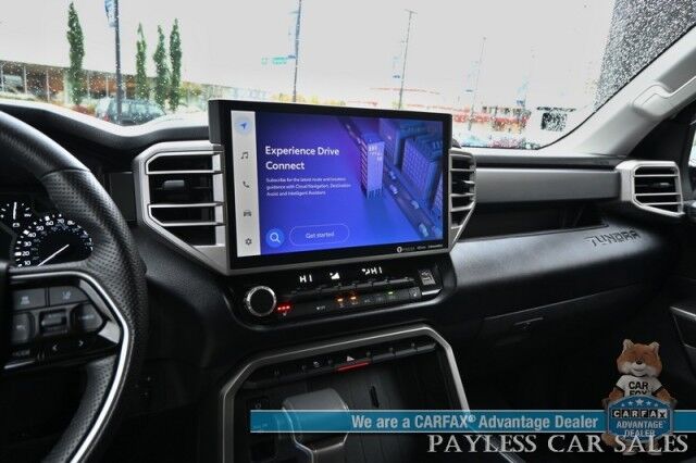 2022 Toyota Tundra 4WD SR5 / Premium & Convenience Pkg / 4X4 / Double Cab / Power & Heated Leather Seats / Heated Steering / Adaptive Cruise / Lane Depart & Blind Spot / Apple CarPlay & Android Auto / Bed Liner / Tow Pkg / 1-Owner Anchorage AK
