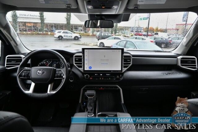 2022 Toyota Tundra 4WD SR5 / Premium & Convenience Pkg / 4X4 / Double Cab / Power & Heated Leather Seats / Heated Steering / Adaptive Cruise / Lane Depart & Blind Spot / Apple CarPlay & Android Auto / Bed Liner / Tow Pkg / 1-Owner Anchorage AK