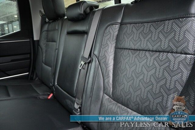 2022 Toyota Tundra 4WD SR5 / Premium & Convenience Pkg / 4X4 / Double Cab / Power & Heated Leather Seats / Heated Steering / Adaptive Cruise / Lane Depart & Blind Spot / Apple CarPlay & Android Auto / Bed Liner / Tow Pkg / 1-Owner Anchorage AK