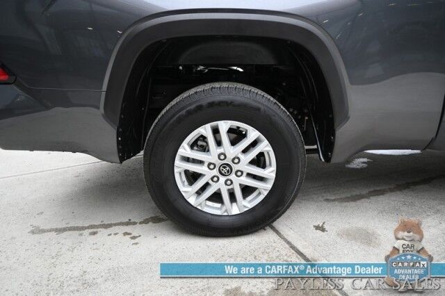 2022 Toyota Tundra 4WD SR5 / Premium & Convenience Pkg / 4X4 / Double Cab / Power & Heated Leather Seats / Heated Steering / Adaptive Cruise / Lane Depart & Blind Spot / Apple CarPlay & Android Auto / Bed Liner / Tow Pkg / 1-Owner Anchorage AK
