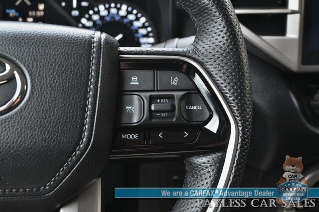 2022 Toyota Tundra 4WD SR5 / Premium & Convenience Pkg / 4X4 / Double Cab / Power & Heated Leather Seats / Heated Steering / Adaptive Cruise / Lane Depart & Blind Spot / Apple CarPlay & Android Auto / Bed Liner / Tow Pkg / 1-Owner Anchorage AK