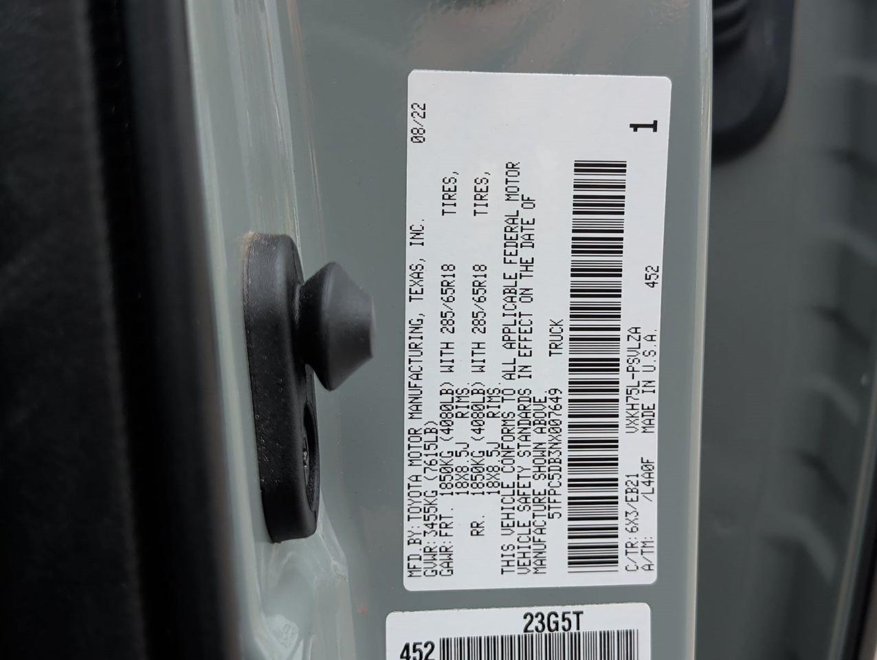 2022 Toyota Tundra 4WD TRD Pro Hybrid San Juan TX