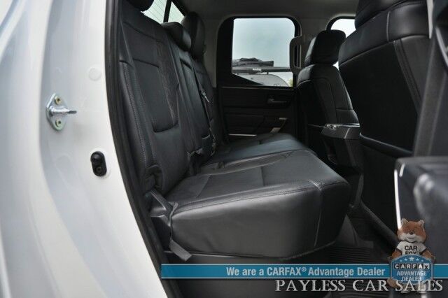 2022 Toyota Tundra SR5 / 4X4 / Double Cab / Power & Heated Leather Seats / Adaptive Cruise Control / Lane Departure & Blind Spot Alert / Apple CarPlay & Android Auto / Back Up Camera / Bed Liner / Tow Pkg / Only 12k Miles / 1-Owner Anchorage AK
