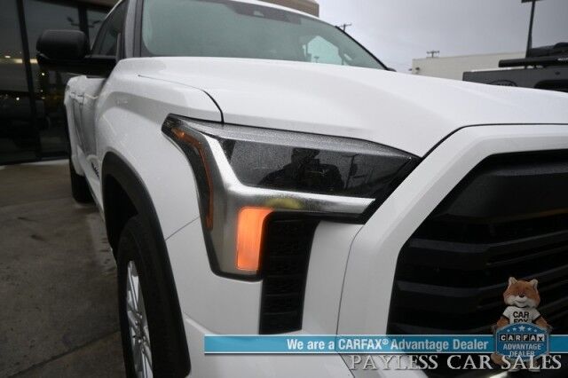 2022 Toyota Tundra SR5 / 4X4 / Double Cab / Power & Heated Leather Seats / Adaptive Cruise Control / Lane Departure & Blind Spot Alert / Apple CarPlay & Android Auto / Back Up Camera / Bed Liner / Tow Pkg / Only 12k Miles / 1-Owner Anchorage AK