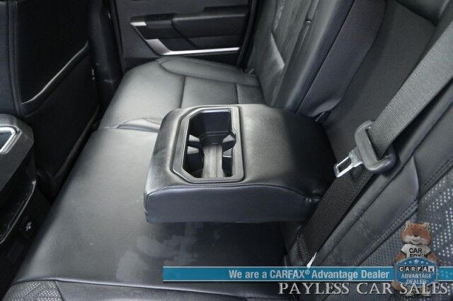 2022 Toyota Tundra SR5 / 4X4 / Double Cab / Power & Heated Leather Seats / Adaptive Cruise Control / Lane Departure & Blind Spot Alert / Apple CarPlay & Android Auto / Back Up Camera / Bed Liner / Tow Pkg / Only 12k Miles / 1-Owner Anchorage AK