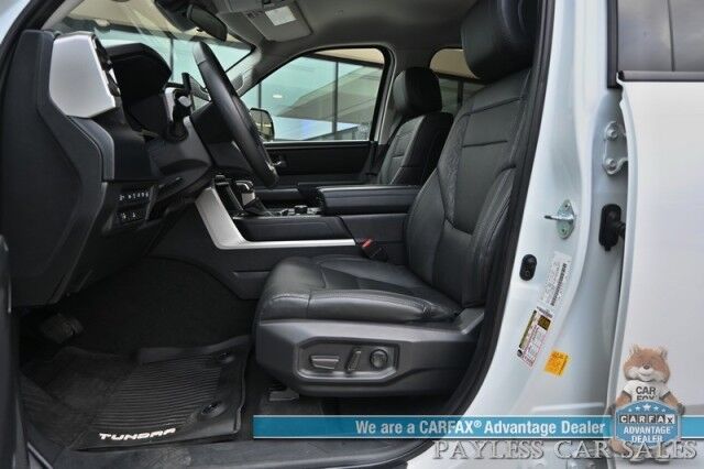 2022 Toyota Tundra SR5 / 4X4 / Double Cab / Power & Heated Leather Seats / Adaptive Cruise Control / Lane Departure & Blind Spot Alert / Apple CarPlay & Android Auto / Back Up Camera / Bed Liner / Tow Pkg / Only 12k Miles / 1-Owner Anchorage AK