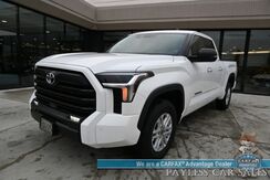2022_Toyota_Tundra_SR5 / 4X4 / Double Cab / Power & Heated Leather Seats / Adaptive Cruise Control / Lane Departure & Blind Spot Alert / Apple CarPlay & Android Auto / Back Up Camera / Bed Liner / Tow Pkg / Only 12k Miles / 1-Owner_ Anchorage AK