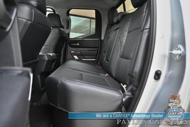 2022 Toyota Tundra SR5 / 4X4 / Double Cab / Power & Heated Leather Seats / Adaptive Cruise Control / Lane Departure & Blind Spot Alert / Apple CarPlay & Android Auto / Back Up Camera / Bed Liner / Tow Pkg / Only 3k Miles / 1-Owner Anchorage AK