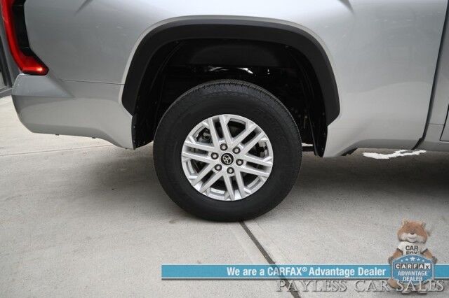 2022 Toyota Tundra SR5 / 4X4 / Double Cab / Power & Heated Leather Seats / Adaptive Cruise Control / Lane Departure & Blind Spot Alert / Apple CarPlay & Android Auto / Back Up Camera / Bed Liner / Tow Pkg / Only 3k Miles / 1-Owner Anchorage AK