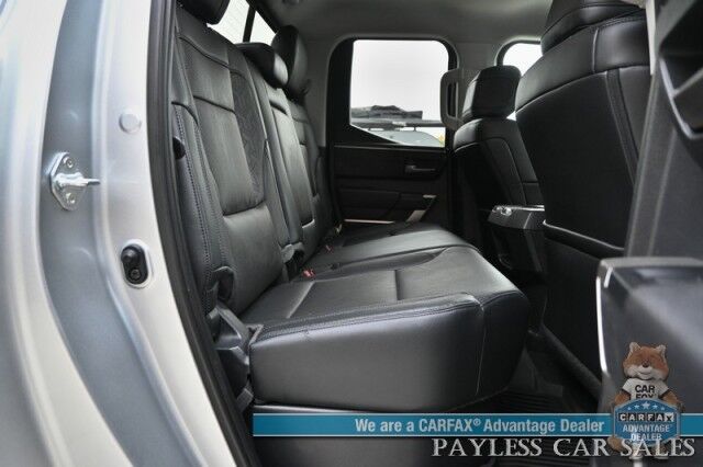 2022 Toyota Tundra SR5 / 4X4 / Double Cab / Power & Heated Leather Seats / Adaptive Cruise Control / Lane Departure & Blind Spot Alert / Apple CarPlay & Android Auto / Back Up Camera / Bed Liner / Tow Pkg / Only 3k Miles / 1-Owner Anchorage AK